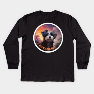 Havanese Kids Long Sleeve T-Shirt